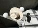 Women's felt fedora hat with decor and chain, beige