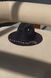 Women's felt fedora hat with decor and chain, black with 7 cm brim