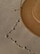 Women's felt fedora hat with decor and chain, camel with 7 cm brim