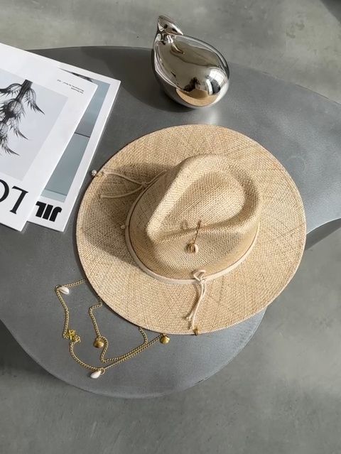 Premium Straw Bao Fedora Hat