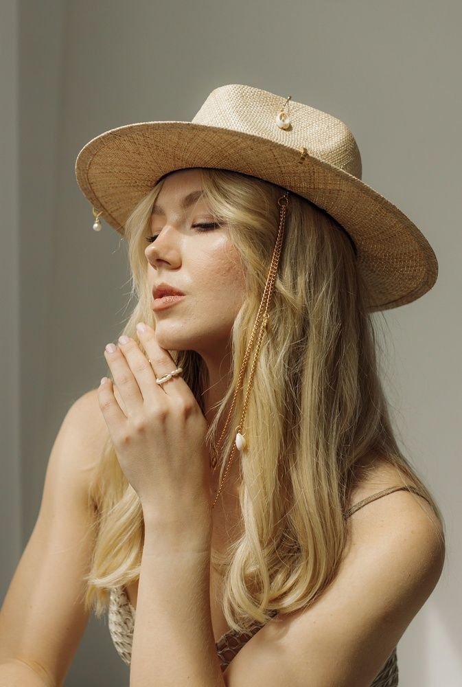Premium Straw Bao Fedora Hat