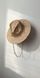 Women's bao straw  fedora hat with decor premium line
