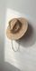 Women's bao straw  fedora hat with decor premium line