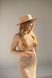 Women's bao straw boater hat with decor premium line