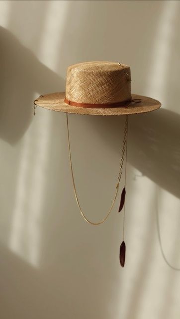 Women's sisal straw boater hat with decor premium line