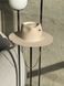 Women's felt fedora hat with decor and chain, beige